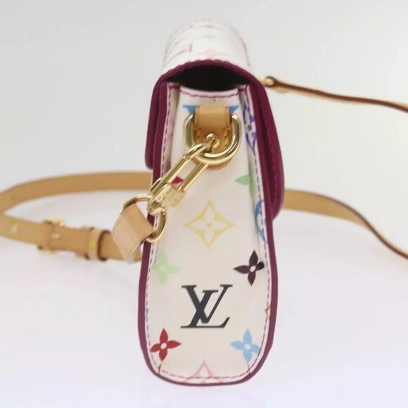 LOUIS VUITTON Monogram Multicolor Heart Breaker Bag White LV Auth - Picture 4 of 16